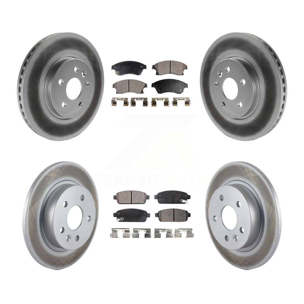 [Avant + Arrière] Kit de disque (revêtu) et plaquette (semi-métallique) de frein pour Chevrolet Buick Encore Trax Sonic KGF-100623