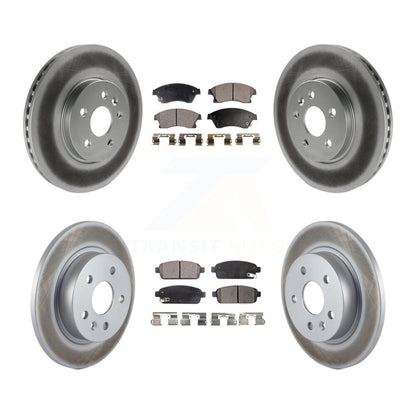 [Avant + Arrière] Kit de disque (revêtu) et plaquette (semi-métallique) de frein pour Chevrolet Buick Encore Trax Sonic KGF-100623