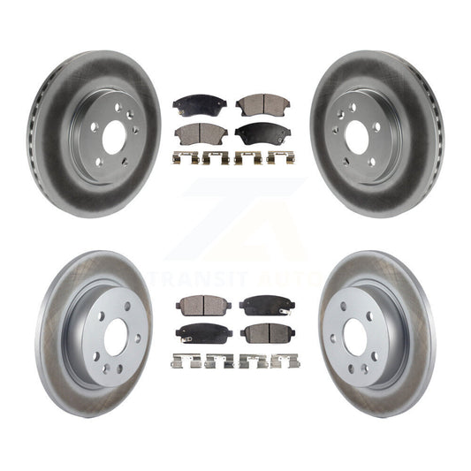 [Avant + Arrière] Kit de disque (revêtu) et plaquette (semi-métallique) de frein pour Chevrolet Buick Encore Trax Sonic KGF-100623