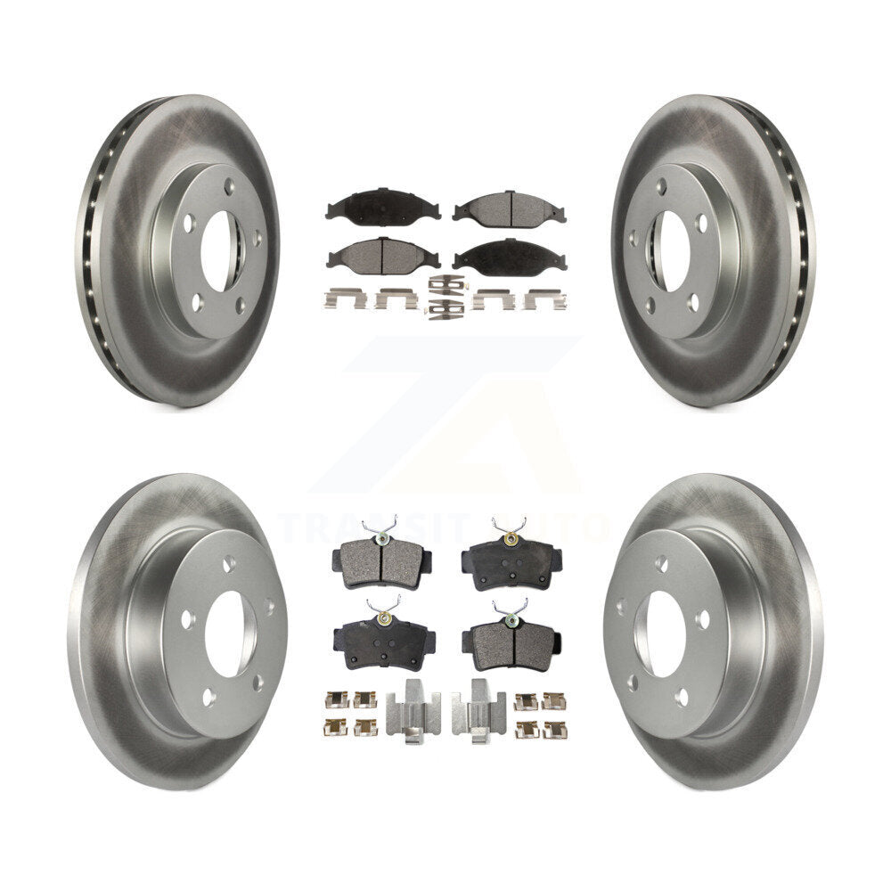 [Avant + Arrière] Kit de disque (revêtu) et plaquette (semi-métallique) de frein pour Ford Mustang KGF-100627