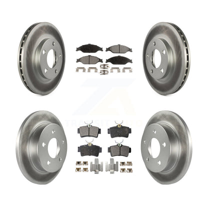 [Avant + Arrière] Kit de disque (revêtu) et plaquette (semi-métallique) de frein pour Ford Mustang KGF-100627