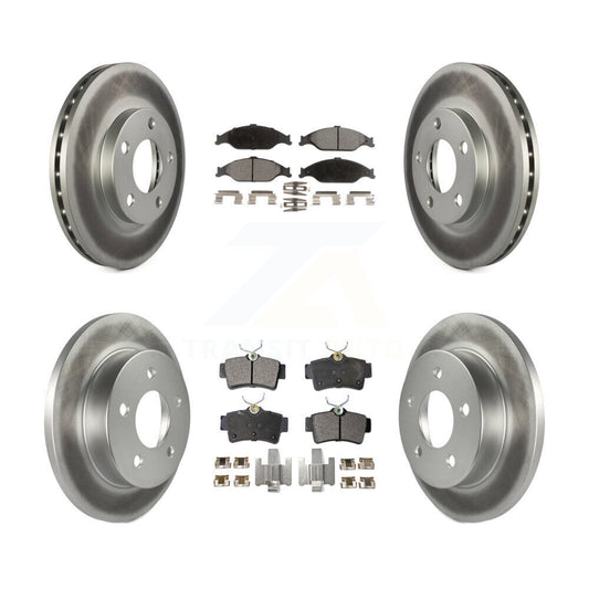 [Avant + Arrière] Kit de disque (revêtu) et plaquette (semi-métallique) de frein pour Ford Mustang KGF-100627