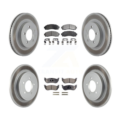 [Avant + Arrière] Kit de disque (revêtu) et plaquette (semi-métallique) de frein pour Ford Explorer Mercury Mountaineer KGF-100631