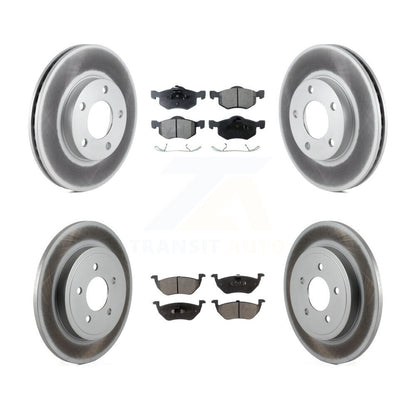 [Avant + Arrière] Kit de disque (revêtu) et plaquette (semi-métallique) de frein pour Mazda Tribute Mercury Mariner KGF-100632