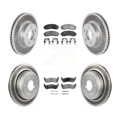 [Avant + Arrière] Kit de disque (revêtu) et plaquette (semi-métallique) de frein pour Ford Ranger Mazda B4000 KGF-100634