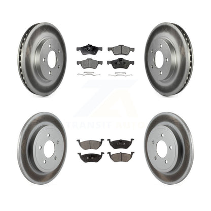 [Avant + Arrière] Kit de disque (revêtu) et plaquette (semi-métallique) de frein pour Ford Escape Mercury Mariner Mazda Tribute KGF-100641