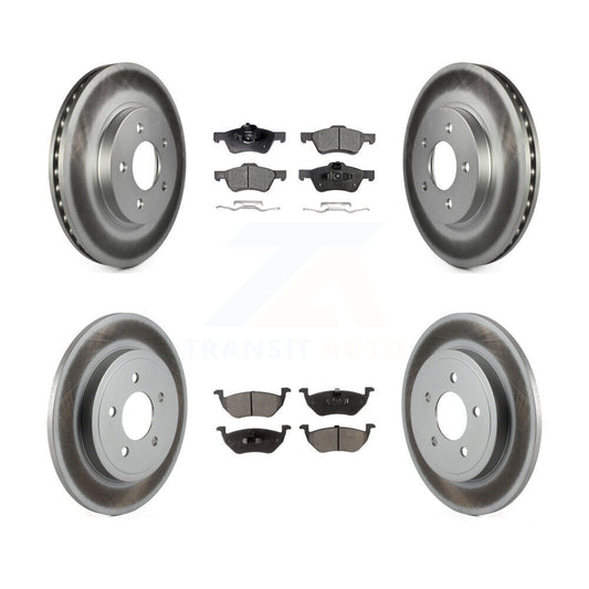 [Avant + Arrière] Kit de disque (revêtu) et plaquette (semi-métallique) de frein pour Ford Escape Mercury Mariner Mazda Tribute KGF-100641