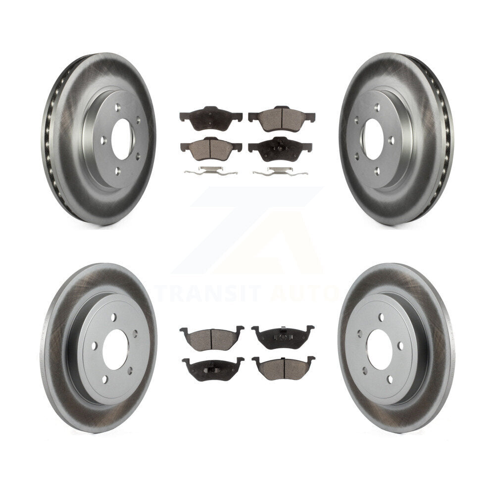 [Avant + Arrière] Kit de disque (revêtu) et plaquette (semi-métallique) de frein pour Ford Escape Mercury Mariner KGF-100642