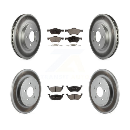 [Avant + Arrière] Kit de disque (revêtu) et plaquette (semi-métallique) de frein pour Ford Escape Mercury Mariner KGF-100642