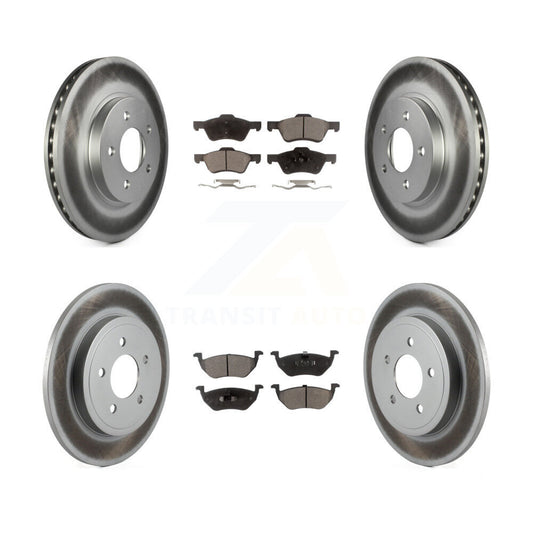 [Avant + Arrière] Kit de disque (revêtu) et plaquette (semi-métallique) de frein pour Ford Escape Mercury Mariner KGF-100642