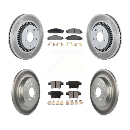 [Avant + Arrière] Kit de disque (revêtu) et plaquette (semi-métallique) de frein pour Ford Five Hundred Freestyle Taurus Mercury Montego X Sable KGF-100647