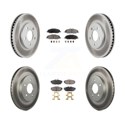 [Avant + Arrière] Kit de disque (revêtu) et plaquette (semi-métallique) de frein pour 2005-2010 Ford Mustang Base KGF-100651