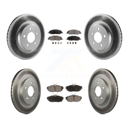 [Avant + Arrière] Kit de disque (revêtu) et plaquette (semi-métallique) de frein pour Ford Mustang KGF-100653