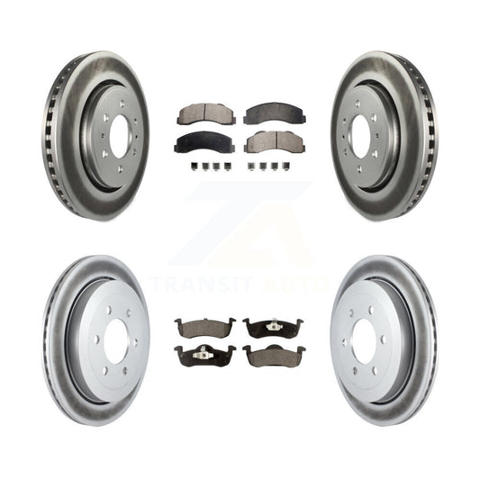 [Avant + Arrière] Kit de disque (revêtu) et plaquette (semi-métallique) de frein pour 2010-2017 Ford Expedition Lincoln Navigator KGF-100660