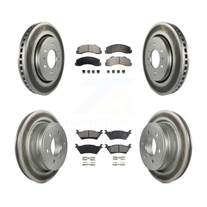 [Avant + Arrière] Kit de disque (revêtu) et plaquette (semi-métallique) de frein pour Ford F-150 KGF-100661