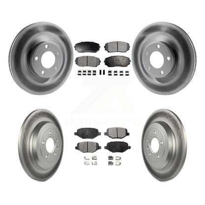 [Avant + Arrière] Kit de disque (revêtu) et plaquette (semi-métallique) de frein pour Ford Edge Lincoln MKX KGF-100663