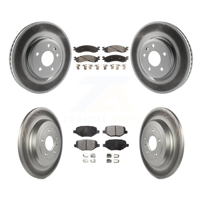 [Avant + Arrière] Kit de disque (revêtu) et plaquette (semi-métallique) de frein pour 2010-2012 Ford Taurus SHO KGF-100668