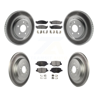 [Avant + Arrière] Kit de disque (revêtu) et plaquette (semi-métallique) de frein pour 2009-2010 Lincoln MKS KGF-100669