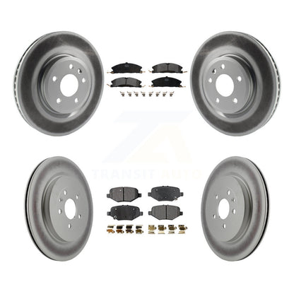 [Avant + Arrière] Kit de disque (revêtu) et plaquette (semi-métallique) de frein pour 2013 Ford Explorer Sport avec Heavy Duty Brakes KGF-100672
