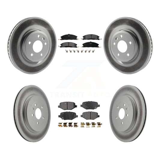 [Avant + Arrière] Kit de disque (revêtu) et plaquette (semi-métallique) de frein pour 2013 Ford Explorer Sport avec Heavy Duty Brakes KGF-100672