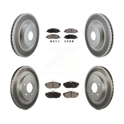 [Avant + Arrière] Kit de disque (revêtu) et plaquette (semi-métallique) de frein pour Ford Mustang KGF-100675