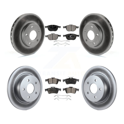 [Avant + Arrière] Kit de disque (revêtu) et plaquette (semi-métallique) de frein pour Ford C-Max KGF-100677