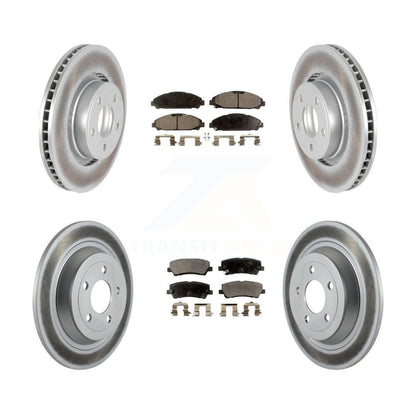 [Avant + Arrière] Kit de disque (revêtu) et plaquette (semi-métallique) de frein pour Ford Mustang KGF-100687