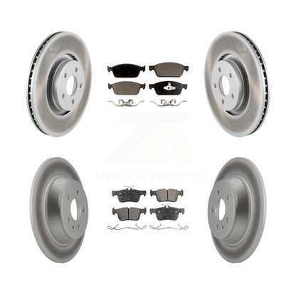 [Avant + Arrière] Kit de disque (revêtu) et plaquette (semi-métallique) de frein pour Lincoln MKC KGF-100689