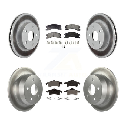[Avant + Arrière] Kit de disque (revêtu) et plaquette (semi-métallique) de frein pour Jeep Grand Cherokee KGF-100694