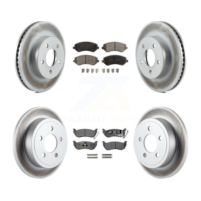 [Avant + Arrière] Kit de disque (revêtu) et plaquette (semi-métallique) de frein pour 2003-2007 Jeep Liberty KGF-100700