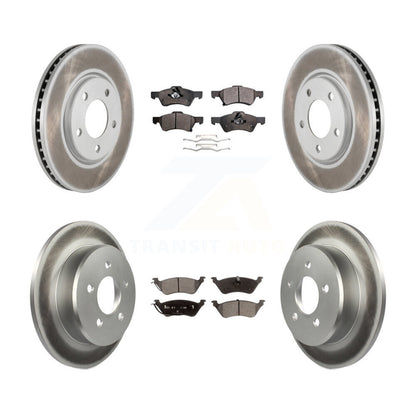 [Avant + Arrière] Kit de disque (revêtu) et plaquette (semi-métallique) de frein pour Dodge Grand Caravan Chrysler Town & Country Voyager KGF-100704
