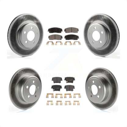 [Avant + Arrière] Kit de disque (revêtu) et plaquette (semi-métallique) de frein pour Dodge Charger Chrysler 300 Challenger Magnum KGF-100711 par Transit Auto