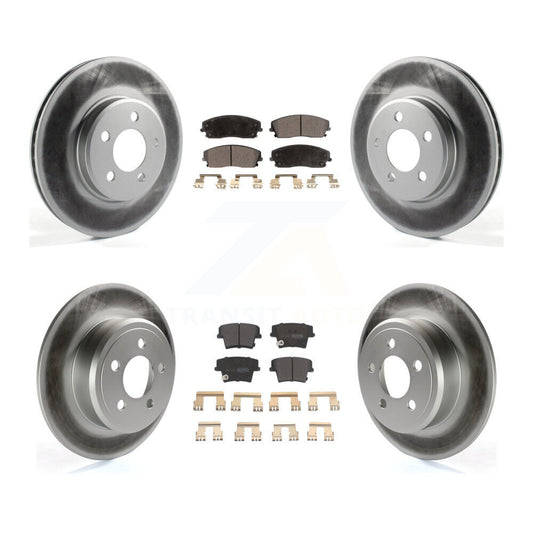 [Avant + Arrière] Kit de disque (revêtu) et plaquette (semi-métallique) de frein pour Dodge Charger Chrysler 300 Challenger Magnum KGF-100711