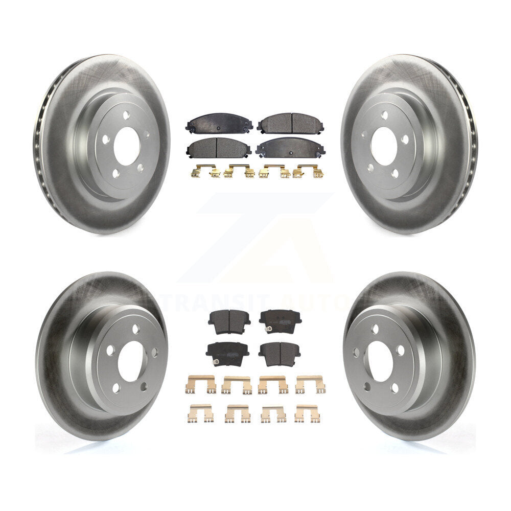 [Avant + Arrière] Kit de disque (revêtu) et plaquette (semi-métallique) de frein pour 2005-2006 Chrysler 300 AWD avec 3.5L KGF-100713