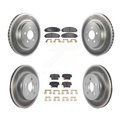 [Avant + Arrière] Kit de disque (revêtu) et plaquette (semi-métallique) de frein pour Dodge Charger Chrysler 300 Challenger Magnum KGF-100714