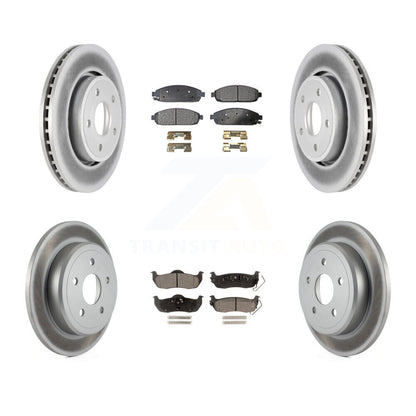 [Avant + Arrière] Kit de disque (revêtu) et plaquette (semi-métallique) de frein pour Jeep Grand Cherokee Commander KGF-100716