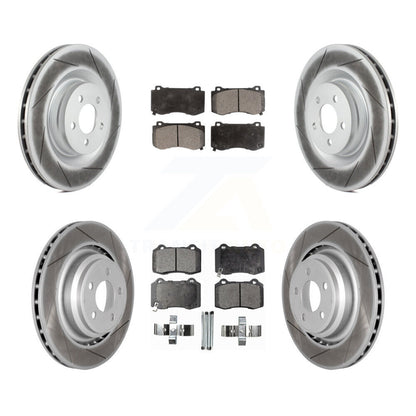 [Avant + Arrière] Kit de disque (revêtu) et plaquette (semi-métallique) de frein pour Dodge Charger Chrysler 300 Challenger Magnum KGF-100719