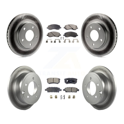 [Avant + Arrière] Kit de disque (revêtu) et plaquette (semi-métallique) de frein pour Mitsubishi Lancer KGF-100723