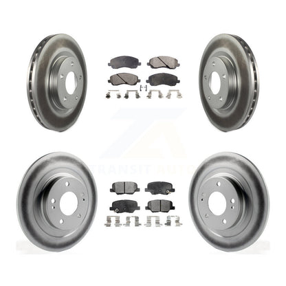 [Avant + Arrière] Kit de disque (revêtu) et plaquette (semi-métallique) de frein pour Mitsubishi Outlander Sport RVR KGF-100729