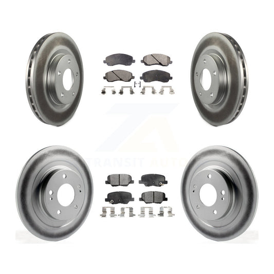 [Avant + Arrière] Kit de disque (revêtu) et plaquette (semi-métallique) de frein pour Mitsubishi Outlander Sport RVR KGF-100729