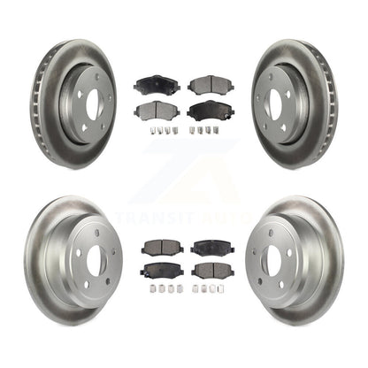 [Avant + Arrière] Kit de disque (revêtu) et plaquette (semi-métallique) de frein pour Jeep Wrangler JK KGF-100730