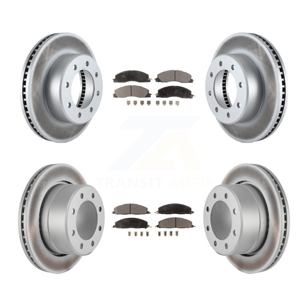 [Avant + Arrière] Kit de disque (revêtu) et plaquette (semi-métallique) de frein pour Ram 2500 3500 1500 Dodge KGF-100740