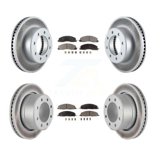 [Avant + Arrière] Kit de disque (revêtu) et plaquette (semi-métallique) de frein pour Ram 2500 3500 1500 Dodge KGF-100740