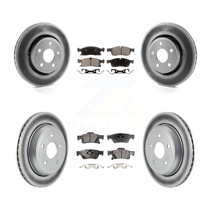 [Avant + Arrière] Kit de disque (revêtu) et plaquette (semi-métallique) de frein pour Dodge Durango Jeep Grand Cherokee WK KGF-100743