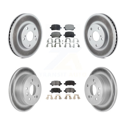 [Avant + Arrière] Kit de disque (revêtu) et plaquette (semi-métallique) de frein pour Toyota Camry Solara KGF-100755