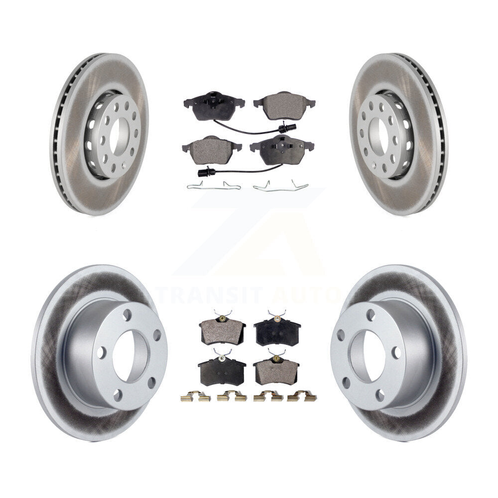 [Avant + Arrière] Kit de disque (revêtu) et plaquette (semi-métallique) de frein pour Volkswagen Passat KGF-100764