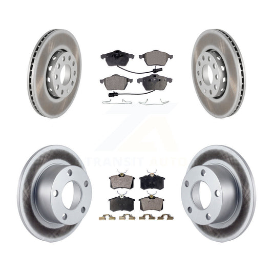 [Avant + Arrière] Kit de disque (revêtu) et plaquette (semi-métallique) de frein pour Volkswagen Passat KGF-100764