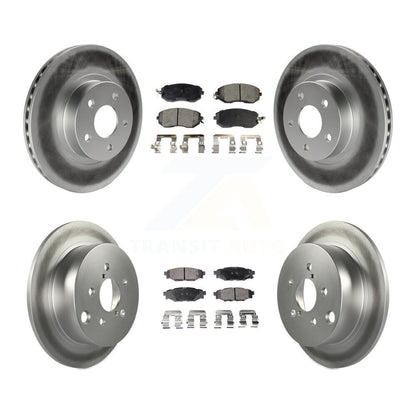[Avant + Arrière] Kit de disque (revêtu) et plaquette (semi-métallique) de frein pour Subaru Impreza KGF-100774