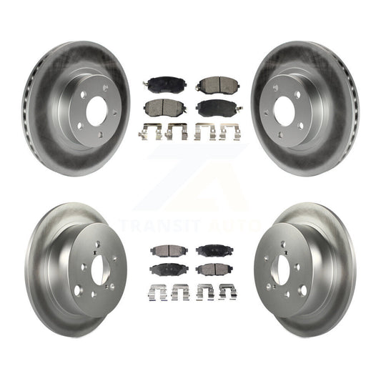 [Avant + Arrière] Kit de disque (revêtu) et plaquette (semi-métallique) de frein pour Subaru Impreza KGF-100774
