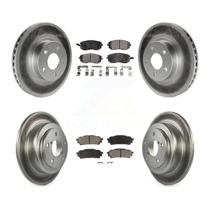 [Avant + Arrière] Kit de disque (revêtu) et plaquette (semi-métallique) de frein pour Subaru Impreza Saab 9-2X KGF-100777